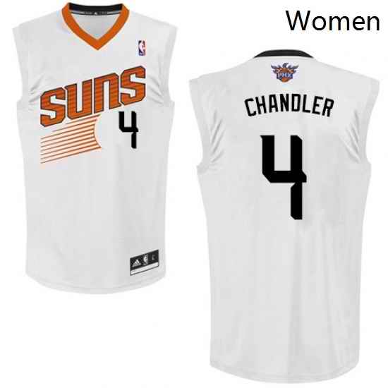 Womens Adidas Phoenix Suns 4 Tyson Chandler Authentic White Home NBA Jersey